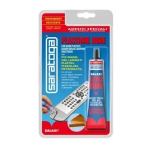 Adesivo colla Galaxi Plastiche Dure Saratoga Incolla PVC laminato Plexiglas 25ml