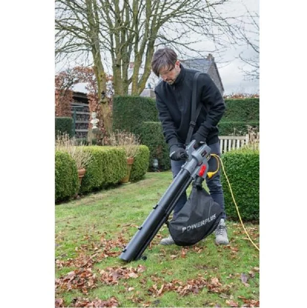 Soffiatore aspiratore Trituratore elettrico con sacco per foglie giardino 3000 W - immagine 3