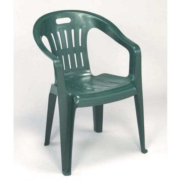 Sedia in Resina da Esterno Giardino Impilabile Poltrona Plastica Bar Terrazzo - immagine 2