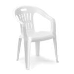 Sedia in Resina da Esterno Giardino Impilabile Poltrona Plastica Bar Terrazzo