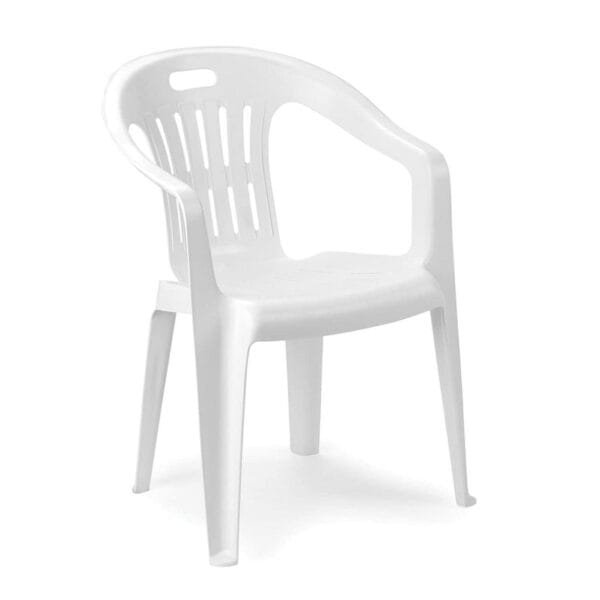 Sedia in Resina da Esterno Giardino Impilabile Poltrona Plastica Bar Terrazzo - immagine 1
