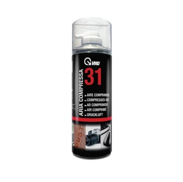 Bomboletta aria compressa Spray VMD 31 pulizia polvere sporco tastiera PC 400 ml - immagine 1