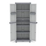 Armadio da esterno Tuttopiani 2 ante 4 ripiani Base2700 Terry 70x43,8x181,8 cm - immagine 2