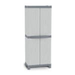 Armadio da esterno Tuttopiani 2 ante 4 ripiani Base2700 Terry 70x43,8x181,8 cm