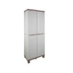 Armadio Tuttopiani 2 ante in resina per esterno interno 3 ripiani 68x39x170 cm