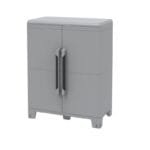 Armadio tuttopiani 2 ante 1 ripiano modulabile Armadietto basso esterno Grigio