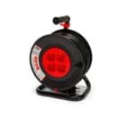 Prolunga elettrica avvolgicavo 4 Prese universali con disgiuntore Cavo 25 metri