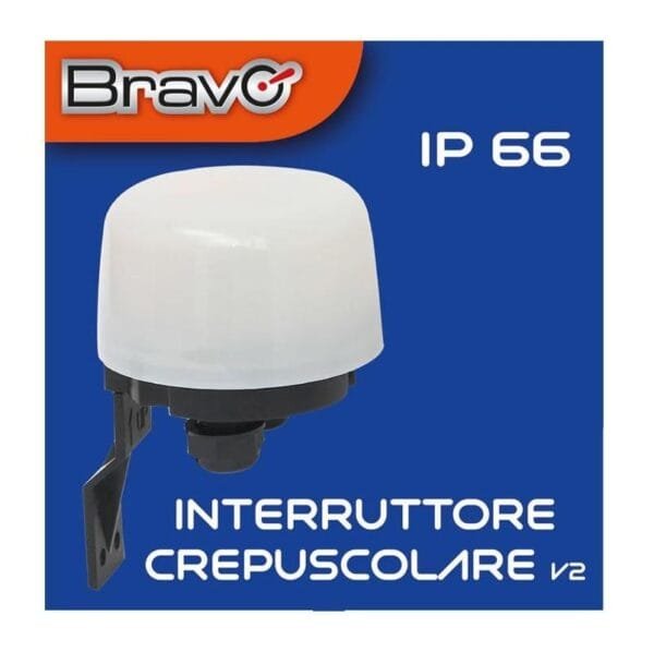 Interruttore crepuscolare da esterno Sensore automatico Luce Bravo V2 IP 66 - immagine 2