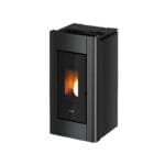 Stufa a pellet Cadel Prince Plus 11 canalizzata Antracite Inox Wi-Fi A+ 11 kW