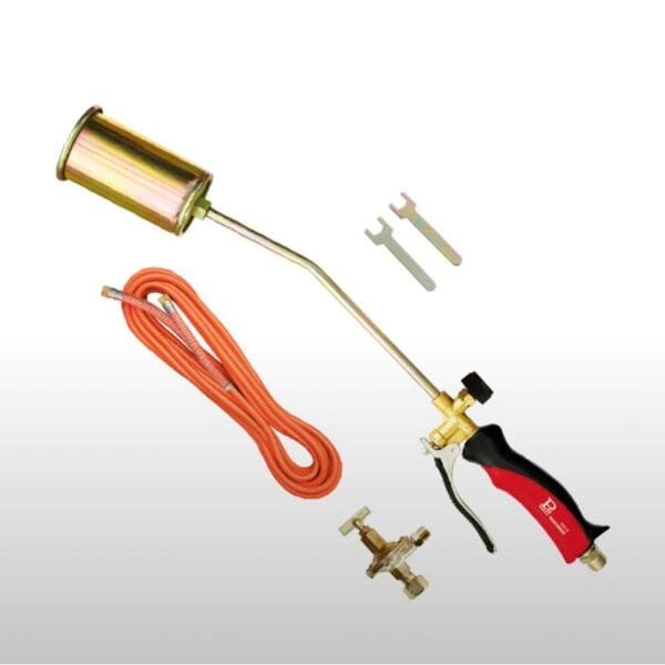 Cannello a gas Kit Bruciatore Saldatore a leva regolatore alta pressione 60 cm - immagine 1