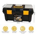 Cassetta portautensili attrezzi minuteria vuota Valigetta lavoro 50x26.8 H23cm - immagine 2