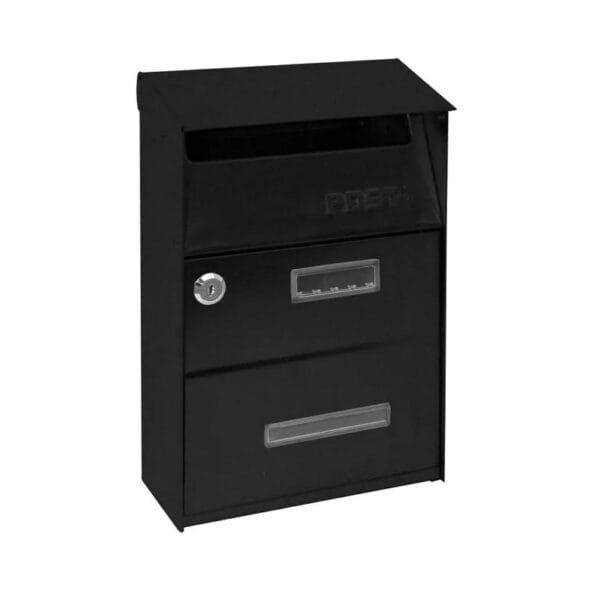 Cassetta postale Brixio Rugby buca posta lettere esterno colore grigio ghisa 22x11x32.5cm - immagine 1