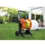 Carrello avvolgitubo con ruote irrigazione prato giardino 60 MT di tubo da 1/2 - immagine 2