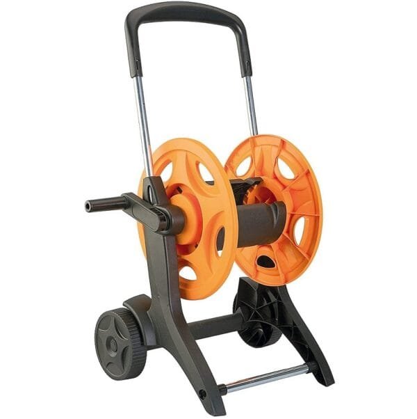 Carrello avvolgitubo con ruote irrigazione prato giardino 60 MT di tubo da 1/2 - immagine 1