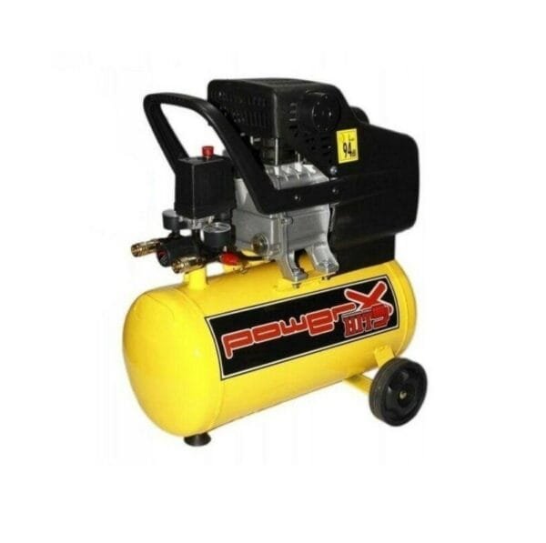 Compressore aria 24 lt  Lubrificato Doppio Attacco Doppio Manometro 8 bar 2HP - immagine 1