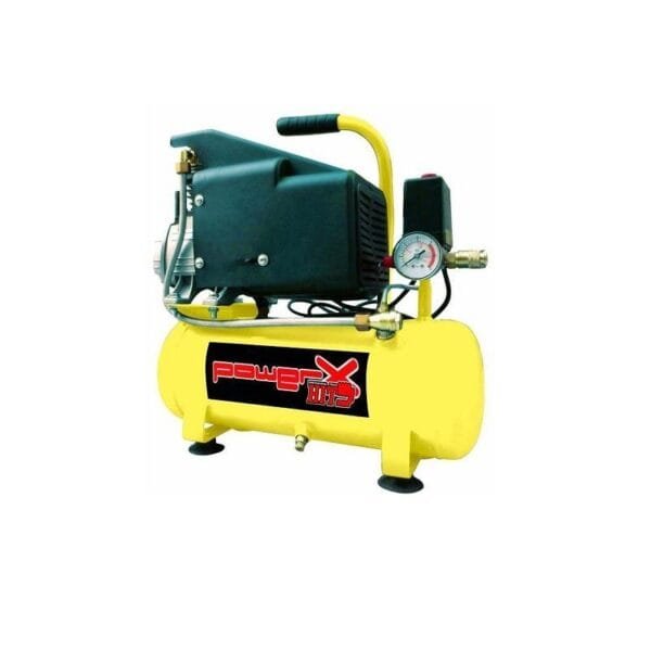 Compressore aria lubrificato a olio con manometro Coassiale 6 Litri 1HP 750W - immagine 1