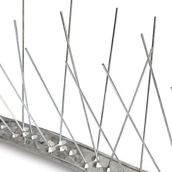 Dissuasori per piccioni volatili in acciaio inox per grondaie tetto 100x2.7 cm - immagine 1