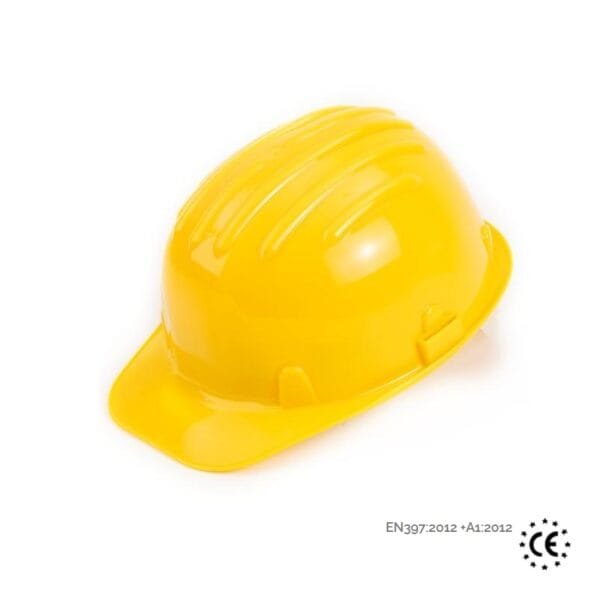 Elmetto protettivo Casco giallo da cantiere per sicurezza lavoro professionale - immagine 1