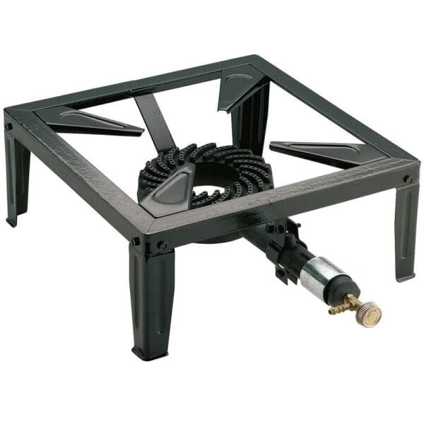 Fornellone a Gas Fornello barbecue da campeggio bruciatore in ghisa 40x40 cm - immagine 1