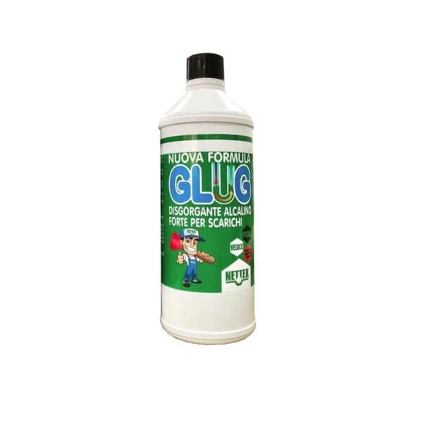 Disgorgante professionale alcalino forte per scarichi sanitari Glug Nettex 1 LT - immagine 1