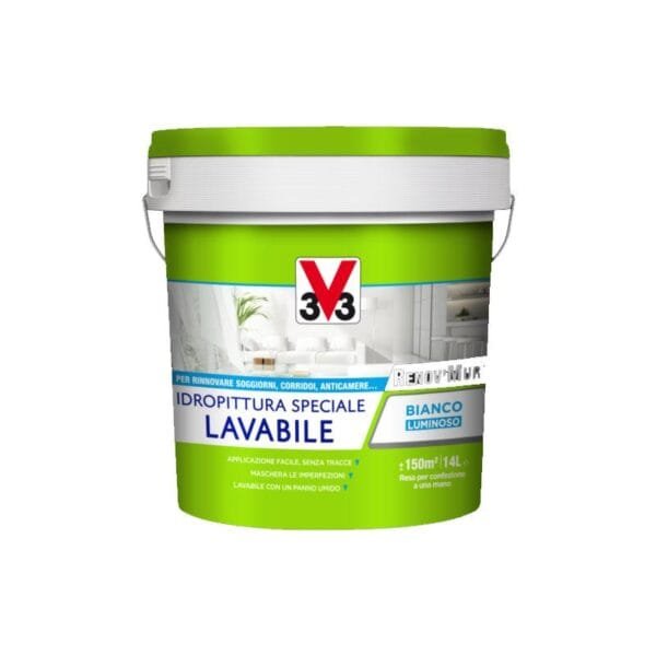 Idropittura lavabile Renov’Mur Bianco opaco antigoccia per muri interni LT 4 - immagine 1