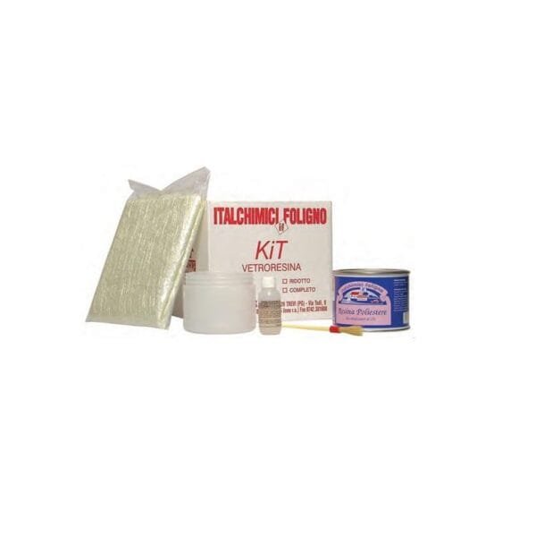 Kit vetroresina riparazione manutenzione per Nautica Auto 5 accessori 750 ML - immagine 1