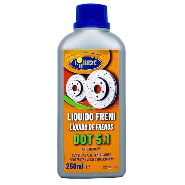 Olio freni DOT 5.1 Fluido liquido sintetico Per impianti di tipo idraulico 250ml - immagine 1
