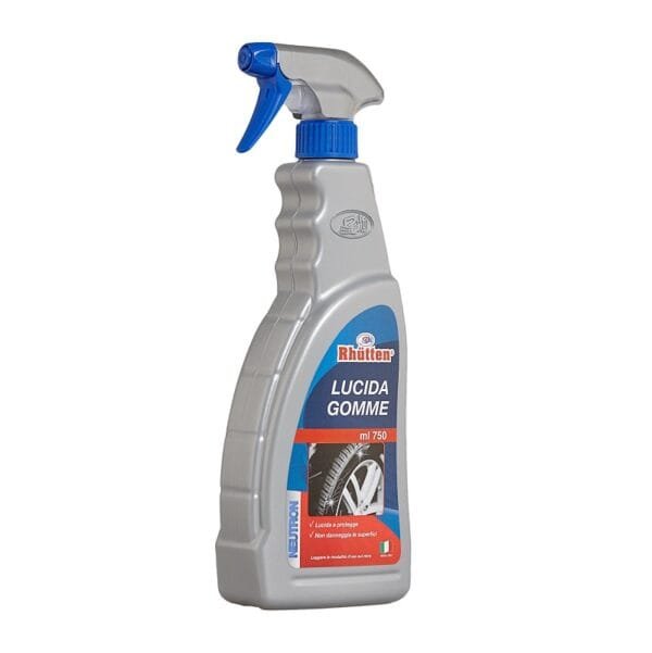 Lucida gomme auto ravvivante protettivo per pneumatici nero brillante 750 ML - immagine 1