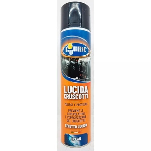 Lucida Pulisci Cruscotti Spray Igienizzante Effetto Lucido Protettivo Auto 600ml - immagine 1