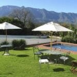 Ombrellone Giardino 3x3 Quadrato palo centrale in Legno Terrazzo Bar Hotel Ecru - immagine 2