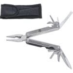 Pinza multiuso in acciaio inox 12 funzioni Tascabile con custodia da cintura BGS 160 MM