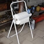PORTAROTOLO TERRA PORTA ROTOLO CARTA INDUSTRIALE STRAPPACARTA GARAGE MECCANICO - immagine 2