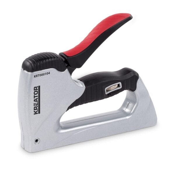 Pistola puntatrice manuale in metallo Fissatrice Graffiettatrice Chiodatrice 6-14 mm - immagine 1