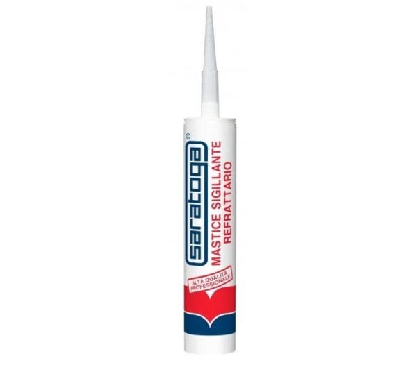 Silicone Sigillante Saratoga Mastice Refrattario Nero Alte Temperature 420 GR - immagine 1