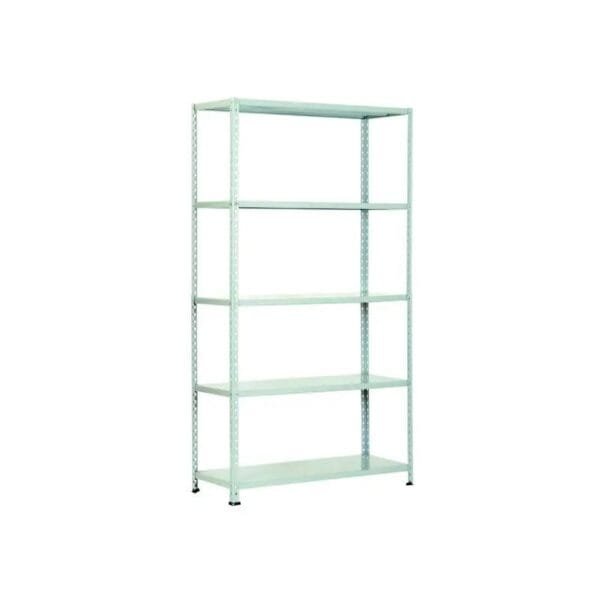 Scaffale metallo Kit 5 ripiani scaffalatura zincata Prometal Grigio 100x40x186H - immagine 1