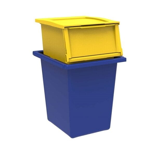 Secchi raccolta differenziata Set 2 Contenitori 25 + 30 LT raccolta rifiuti - immagine 1