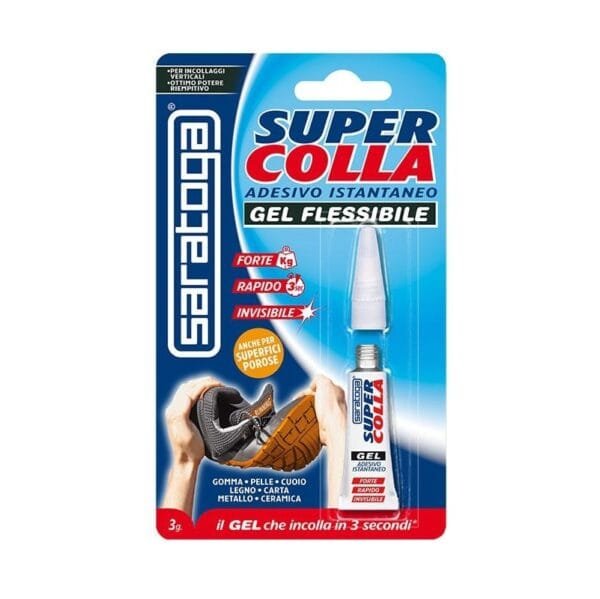 Supercolla Gel Flessibile Saratoga Adesivo istantaneo per incollaggi flessibili 5gr - immagine 1