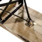 Set Tavolo Birreria con 2 Panche in Legno Pieghevole Esterno Giardino 80x200 cm - immagine 3