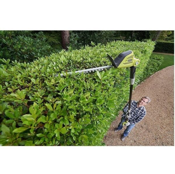 Tagliasiepi telescopico a batteria Ryobi orientabile estensibile 18V Lama 45cm OPT1845 - immagine 2