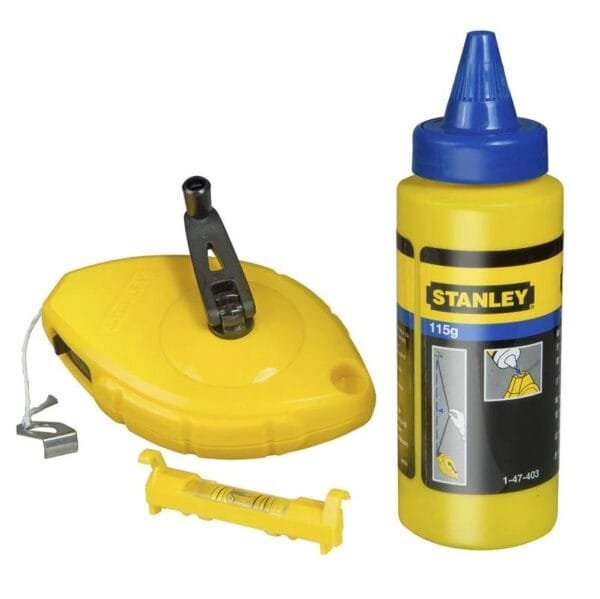 Traccialinee Stanley set Tracciatore a Filo con polvere e livella per fili 30 MT - immagine 1