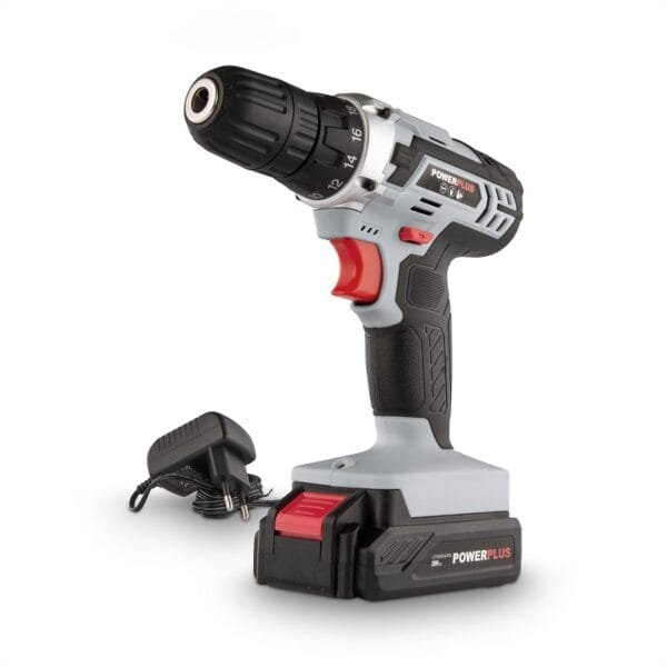 Trapano avvitatore a batteria 20V ricaricabile 2 velocita con caricabatteria - immagine 1