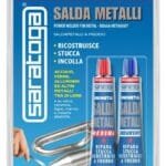 Adesivo Saratoga Unimetal salda metalli a freddo stucca incolla ultraforte 34gr