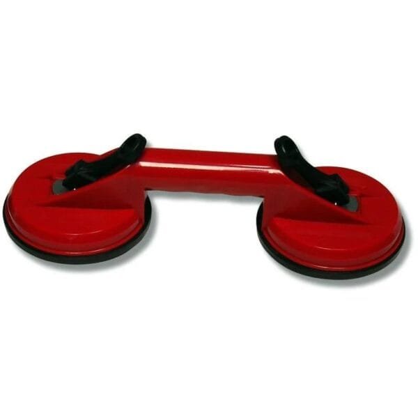 Ventosa doppia per sollevamento lastre vetro specchi piastrelle in PVC 25Kg - immagine 1