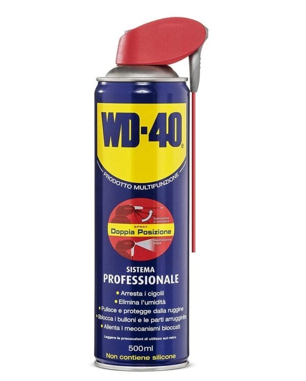 Sbloccante Spray WD 40 Lubrificante doppia azione multiuso Professionale 500 ml - immagine 1