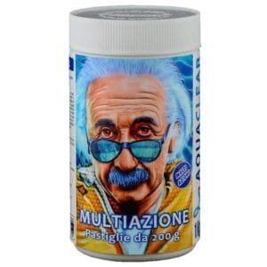 Cloro pastiglie 4 azioni sanificante pasticca 200gr pulizia acqua piscina 1 KG