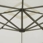 Ombrellone da giardino 3x3 a braccio decentrato reclinabile telo 280gr Deluxe - immagine 2