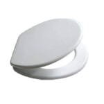 Sedile WC in Legno MDF Bianco tavoletta per Bagno copriwater universale