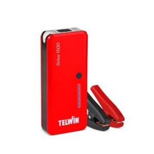 Avviatore di emergenza auto portatile Drive 1500 Telwin per moto auto camper 12V