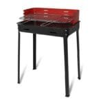Barbecue a carbone carbonella da giardino terrazzo griglia bbq 50x35 h80 cm